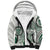 Polynesian Manta Ray Sherpa Hoodie Green Floral Turtle Tattoo - Polynesian Pride