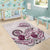 Polynesian Manta Ray Area Rug Pink Floral Turtle Tattoo - Polynesian Pride