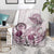 Polynesian Manta Ray Blanket Pink Floral Turtle Tattoo - Polynesian Pride