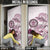 Polynesian Manta Ray Door Cover Pink Floral Turtle Tattoo - Polynesian Pride