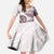 Polynesian Manta Ray Family Matching Long Sleeve Bodycon Dress and Hawaiian Shirt Pink Floral Turtle Tattoo - Polynesian Pride