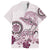 Polynesian Manta Ray Hawaiian Shirt Pink Floral Turtle Tattoo - Polynesian Pride