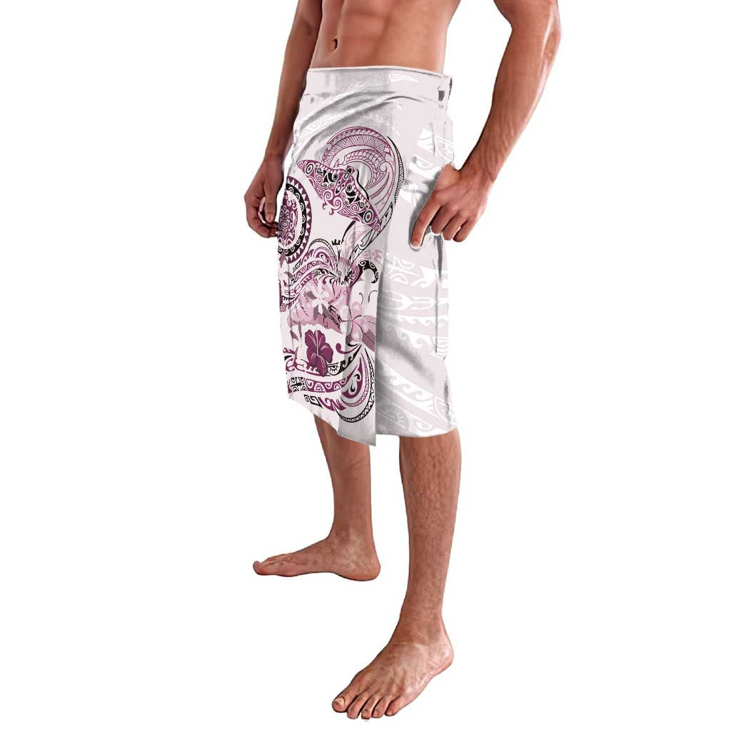 Polynesian Manta Ray Lavalava Pink Floral Turtle Tattoo - Polynesian Pride