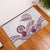 Polynesian Manta Ray Rubber Doormat Pink Floral Turtle Tattoo - Polynesian Pride