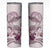Polynesian Manta Ray Skinny Tumbler Pink Floral Turtle Tattoo - Polynesian Pride
