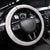 Polynesian Manta Ray Steering Wheel Cover Pink Floral Turtle Tattoo - Polynesian Pride
