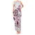 Polynesian Manta Ray Tank Maxi Dress Pink Floral Turtle Tattoo - Polynesian Pride