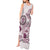 Polynesian Manta Ray Tank Maxi Dress Pink Floral Turtle Tattoo - Polynesian Pride