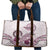 Polynesian Manta Ray Travel Bag Pink Floral Turtle Tattoo - Polynesian Pride