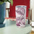 Polynesian Manta Ray Tumbler Cup Pink Floral Turtle Tattoo - Polynesian Pride