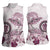 Polynesian Manta Ray Women Sleeveless Polo Shirt Pink Floral Turtle Tattoo - Polynesian Pride