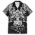 Custom New Zealand Rugby Family Matching Short Sleeve Bodycon Dress and Hawaiian Shirt Black Haka Dance With NZ Champions History LT9 Dad's Shirt - Short Sleeve Black - Polynesian Pride
