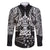 Custom New Zealand Rugby Family Matching Short Sleeve Bodycon Dress and Hawaiian Shirt Black Haka Dance With NZ Champions History LT9 Dad's Shirt - Long Sleeve Black - Polynesian Pride