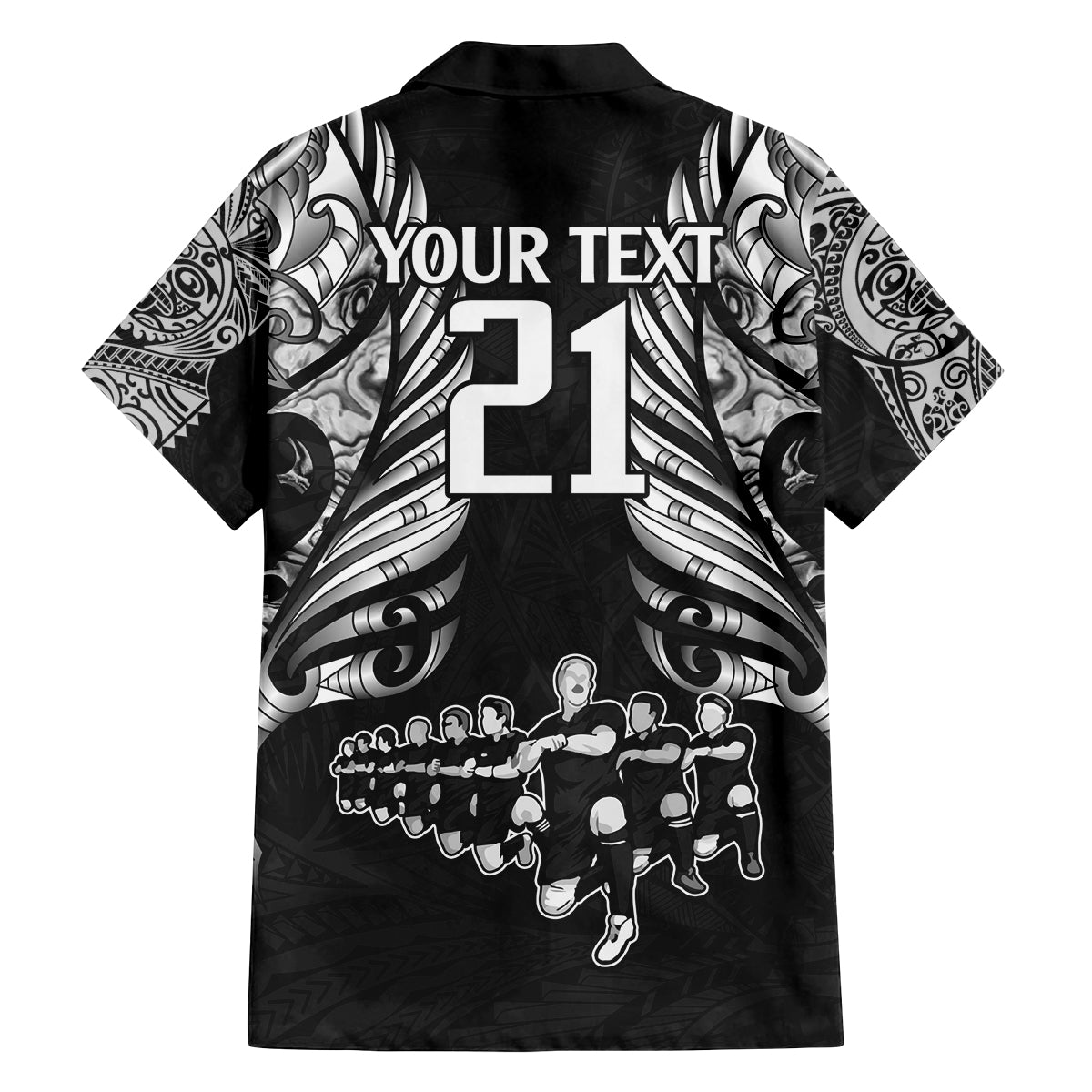 Custom New Zealand Rugby Family Matching Tank Maxi Dress and Hawaiian Shirt Black Haka Dance With NZ Champions History LT9 - Polynesian Pride