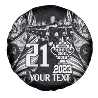 Custom New Zealand Rugby Spare Tire Cover Black Haka Dance With NZ Champions History LT9 - Polynesian Pride