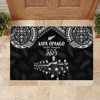 NZ Rugby Rubber Doormat Kapa Opango Maori Haka With Years of The All Black Champions LT9 - Polynesian Pride