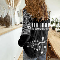 NZ Rugby Women Casual Shirt Kapa Opango Maori Haka With Years of The All Black Champions LT9 - Polynesian Pride