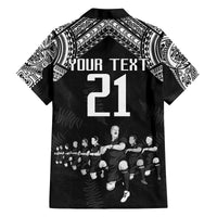 Custom NZ Rugby Family Matching Summer Maxi Dress and Hawaiian Shirt Kapa Opango Maori Haka With Years of The All Black Champions LT9 - Polynesian Pride