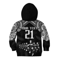 Custom NZ Rugby Kid Hoodie Kapa Opango Maori Haka With Years of The All Black Champions LT9 - Polynesian Pride