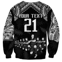 Custom NZ Rugby Sweatshirt Kapa Opango Maori Haka With Years of The All Black Champions LT9 - Polynesian Pride