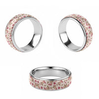 Beige Paniolo Palaka Hawaiian Cowgirl Christmas Classic Ring - Polynesian Pride