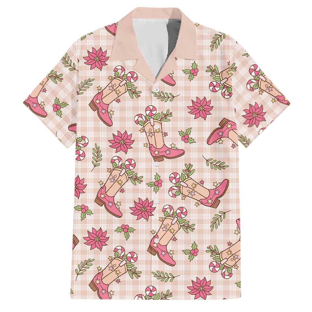 Beige Paniolo Palaka Hawaiian Cowgirl Christmas Family Matching Short Sleeve Bodycon Dress and Hawaiian Shirt - Polynesian Beige Paniolo Palaka Hawaiian Cowgirl Christmas Family Matching Short Sleeve Bodycon Dress and Hawaiian Shirt - Polynesian
