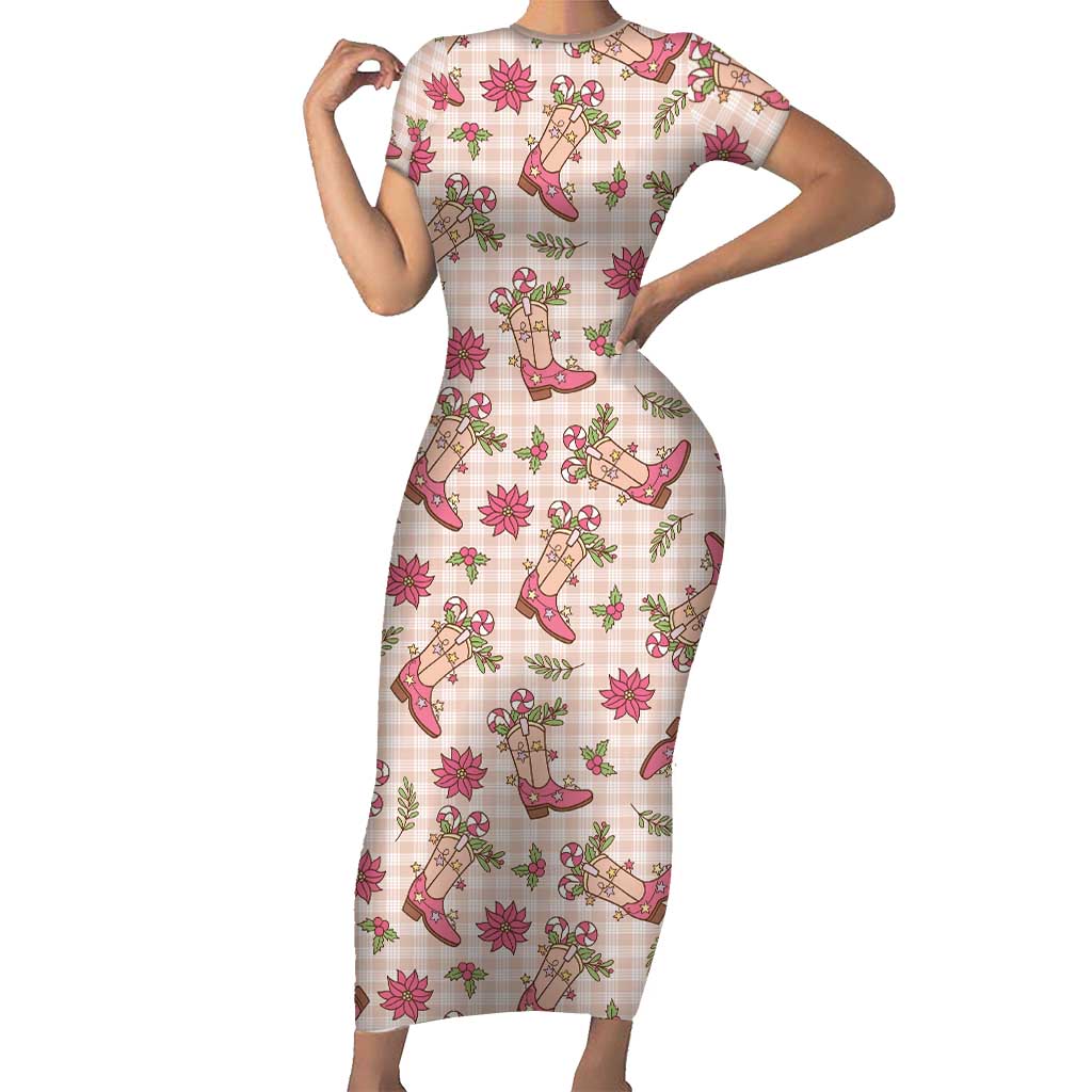 Beige Paniolo Palaka Hawaiian Cowgirl Christmas Family Matching Short Sleeve Bodycon Dress and Hawaiian Shirt Beige Paniolo Palaka Hawaiian Cowgirl Christmas Family Matching Short Sleeve Bodycon Dress and Hawaiian Shirt