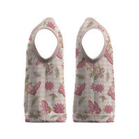 Beige Paniolo Palaka Hawaiian Cowgirl Christmas Knitted V-Neck Vest - Polynesian Pride