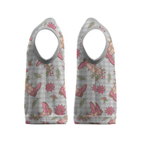 Gray Paniolo Palaka Hawaiian Cowgirl Christmas Knitted V-Neck Vest - Polynesian Pride