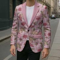 Pink Paniolo Palaka Hawaiian Cowgirl Christmas Blazer - Polynesian Pride