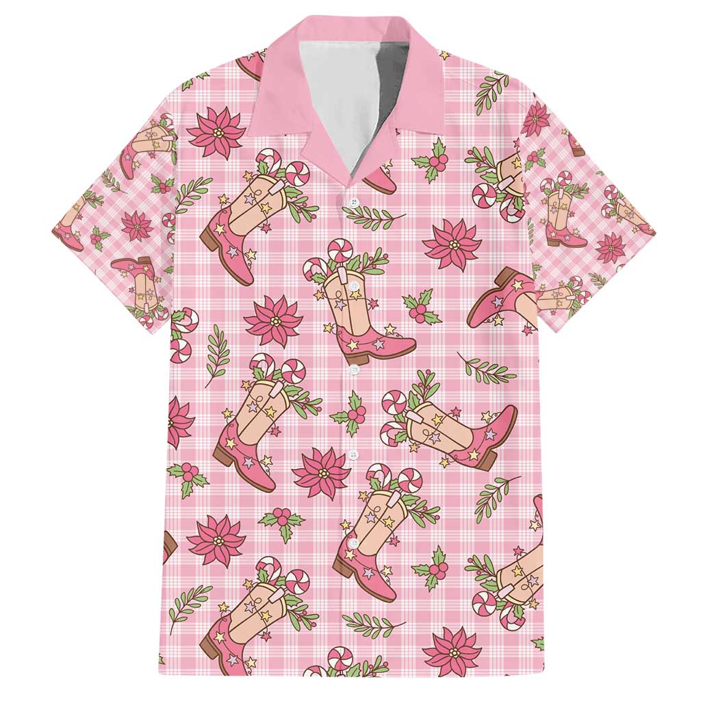 Pink Paniolo Palaka Hawaiian Cowgirl Christmas Hawaiian Shirt - Polynesian Pride