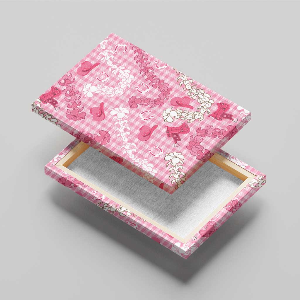 Paniolo Palaka Hawaiian Cowgirl Canvas Wall Art - Polynesian Pride