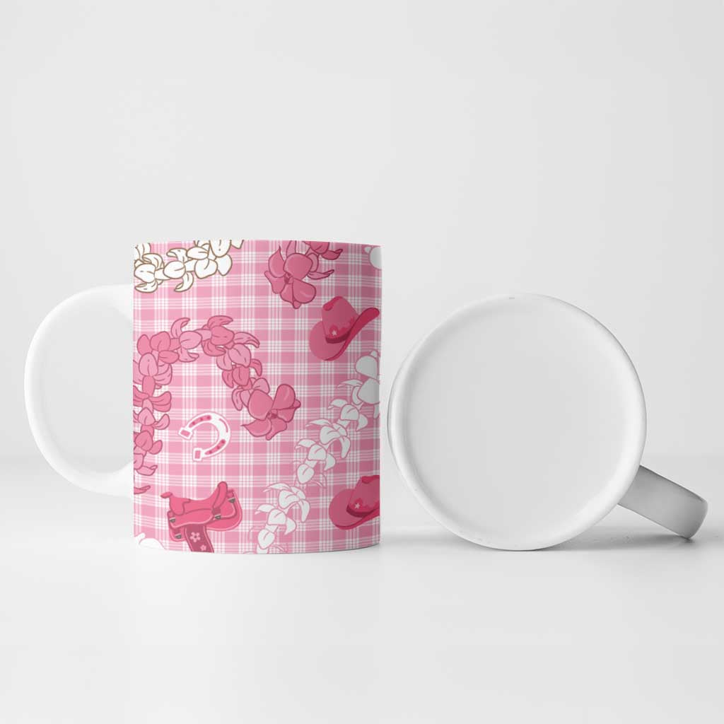 Paniolo Palaka Hawaiian Cowgirl Ceramic Mug - Polynesian Pride