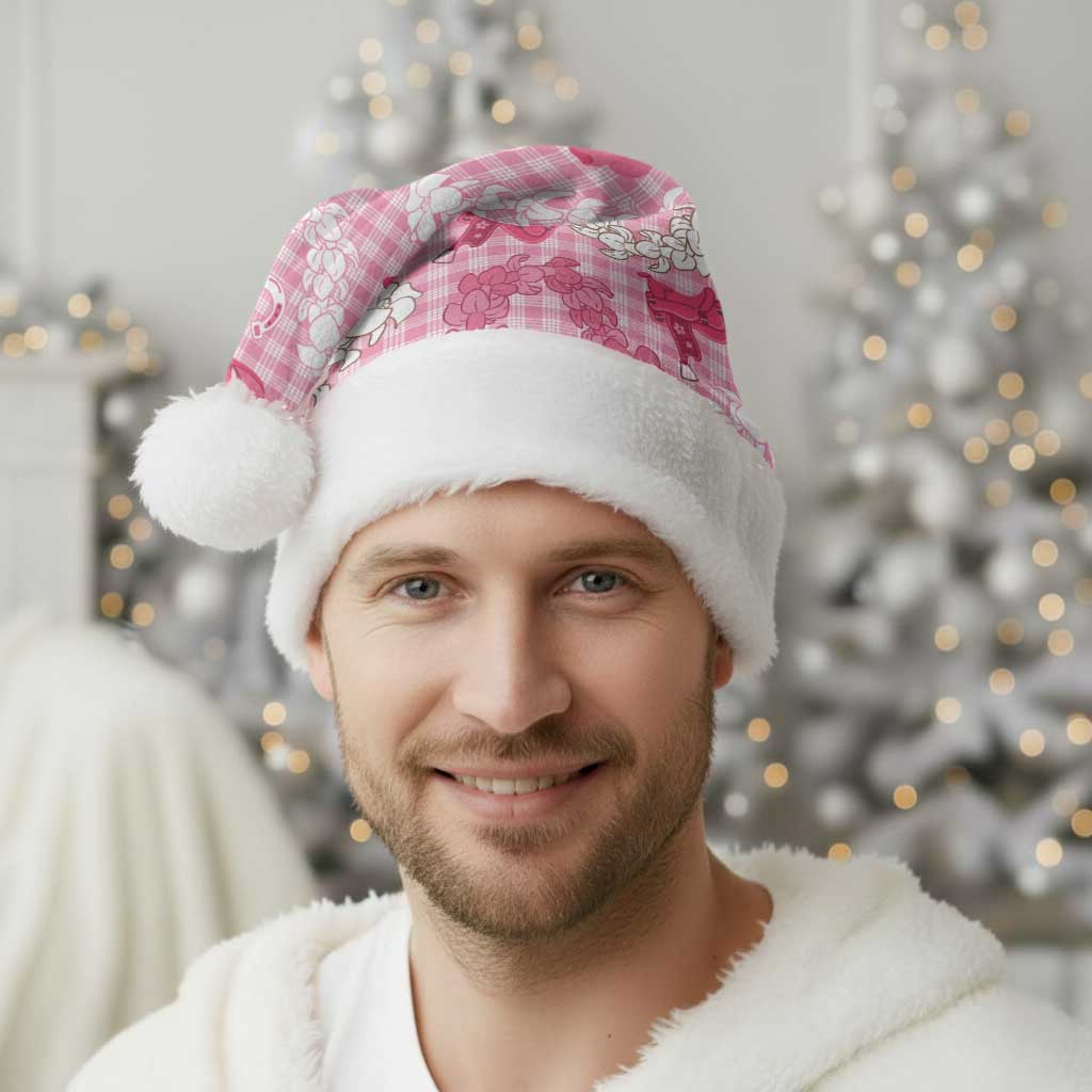 Paniolo Palaka Hawaiian Cowgirl Christmas Santa Hat - Polynesian Pride