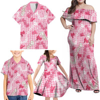 Paniolo Palaka Hawaiian Cowgirl Family Matching Off Shoulder Maxi Dress and Hawaiian Shirt - Polynesian Pride