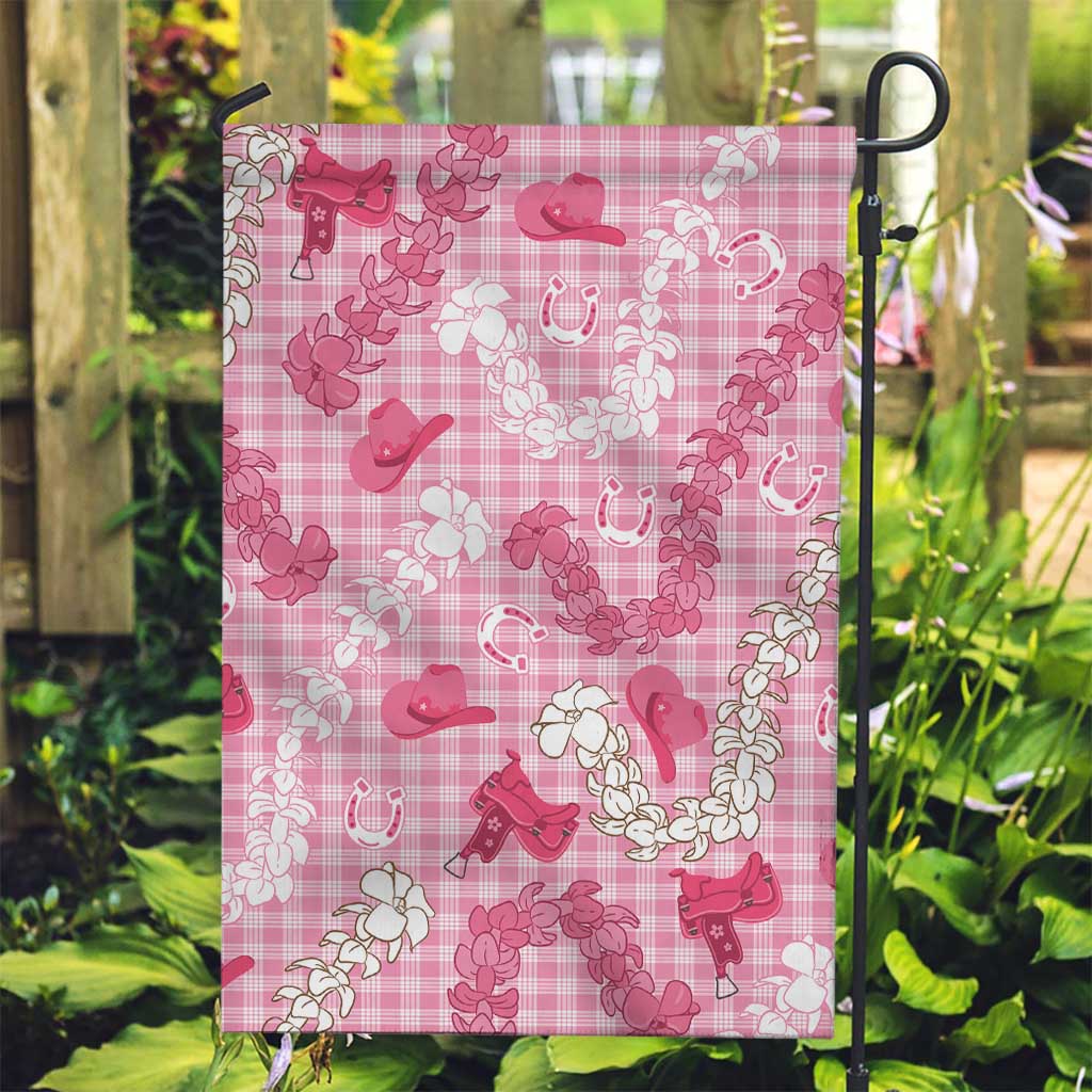 Paniolo Palaka Hawaiian Cowgirl Garden Flag - Polynesian Pride