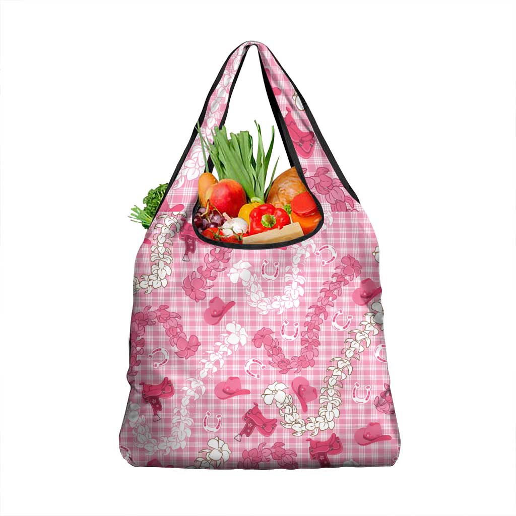 Paniolo Palaka Hawaiian Cowgirl Grocery Bag - Polynesian Pride