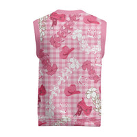 Paniolo Palaka Hawaiian Cowgirl Christmas Knitted V-Neck Vest - Polynesian Pride