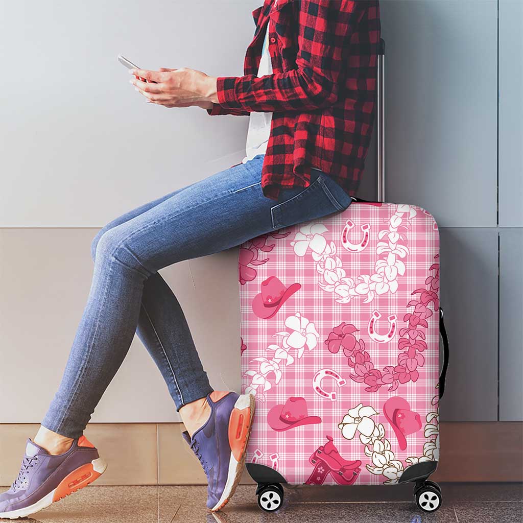 Paniolo Palaka Hawaiian Cowgirl Luggage Cover - Polynesian Pride