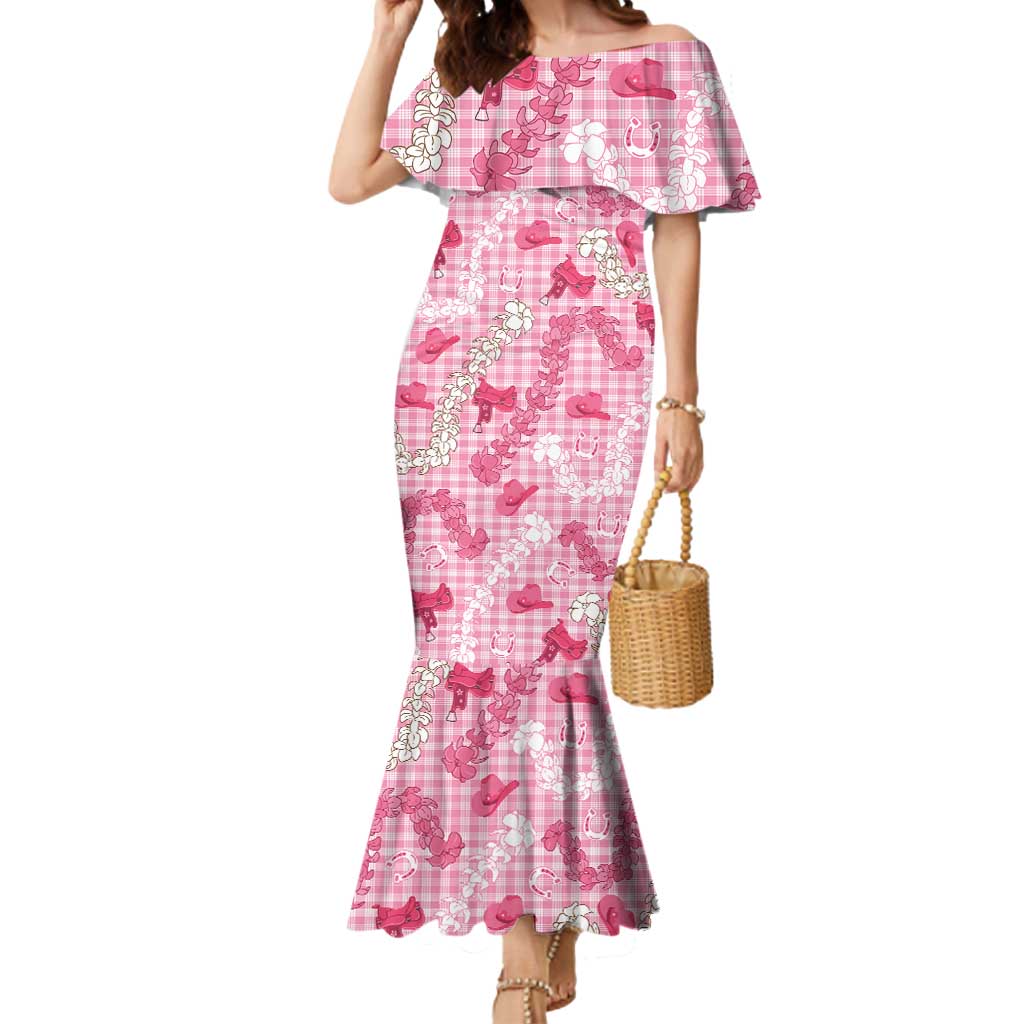 Paniolo Palaka Hawaiian Cowgirl Mermaid Dress - Polynesian Pride