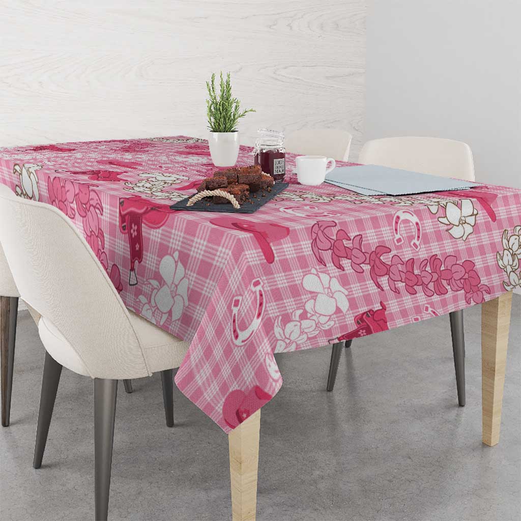 Paniolo Palaka Hawaiian Cowgirl Tablecloth - Polynesian Pride