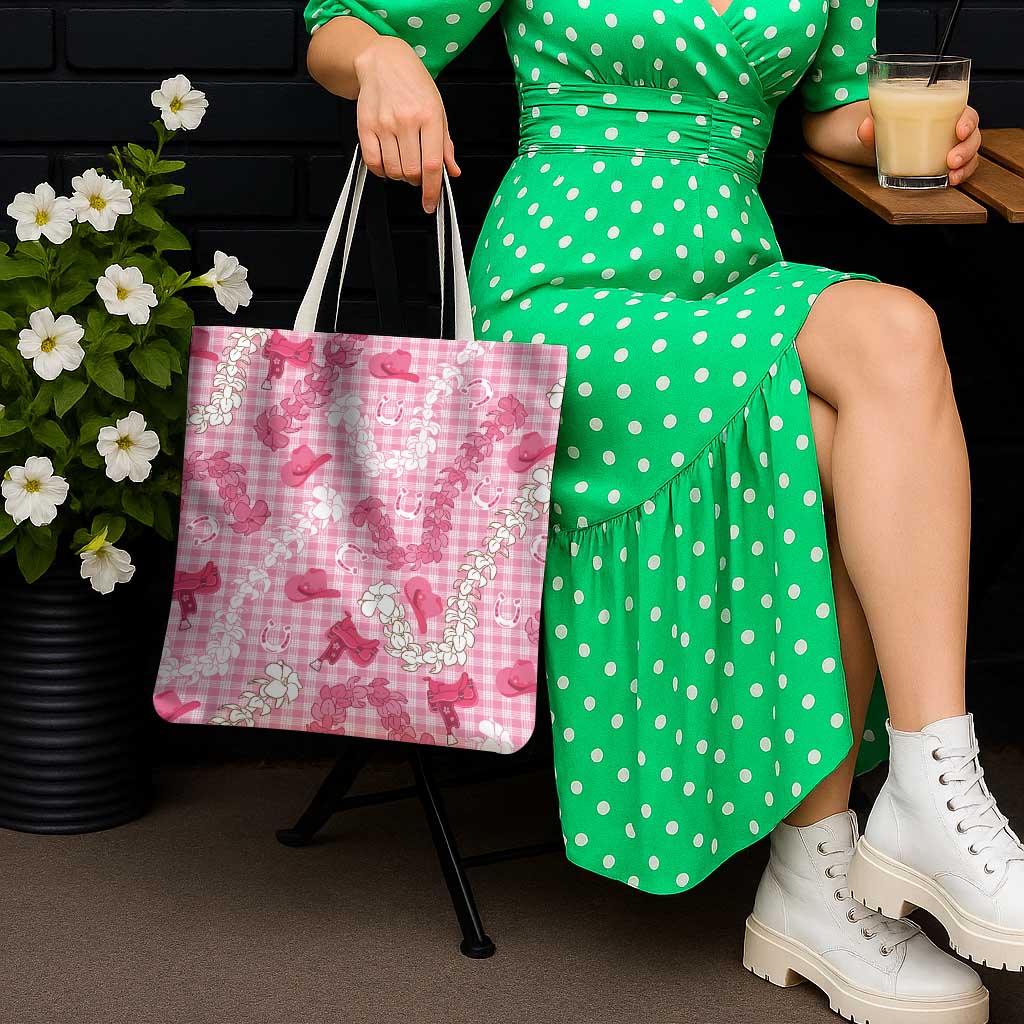 Paniolo Palaka Hawaiian Cowgirl Tote Bag - Polynesian Pride