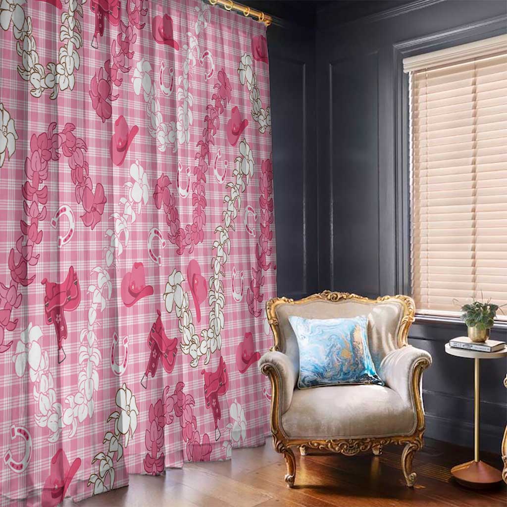 Paniolo Palaka Hawaiian Cowgirl Window Curtain - Polynesian Pride