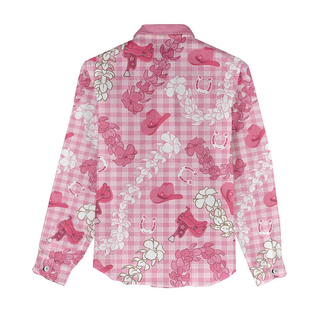 Paniolo Palaka Hawaiian Cowgirl Women Casual Shirt - Polynesian Pride