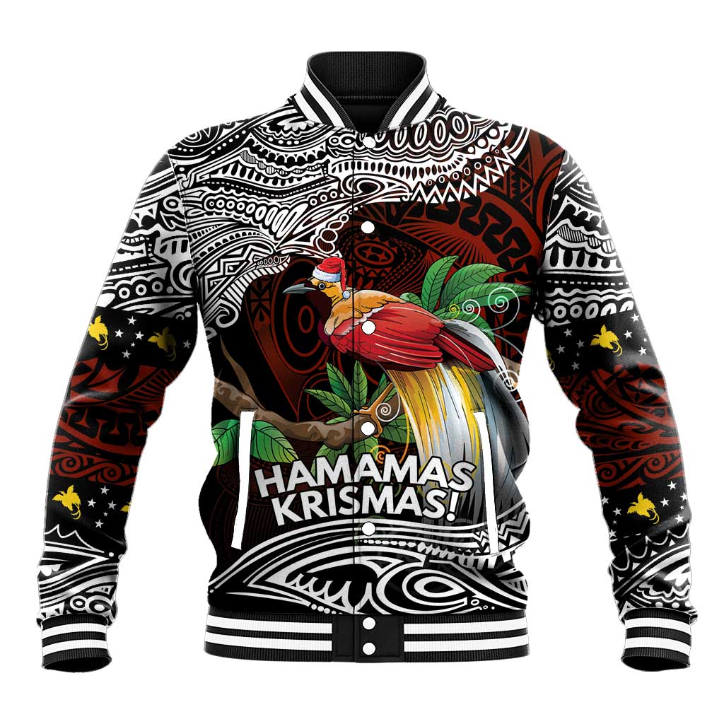 Papua New Guinea Christmas Baseball Jacket - Polynesian Pride