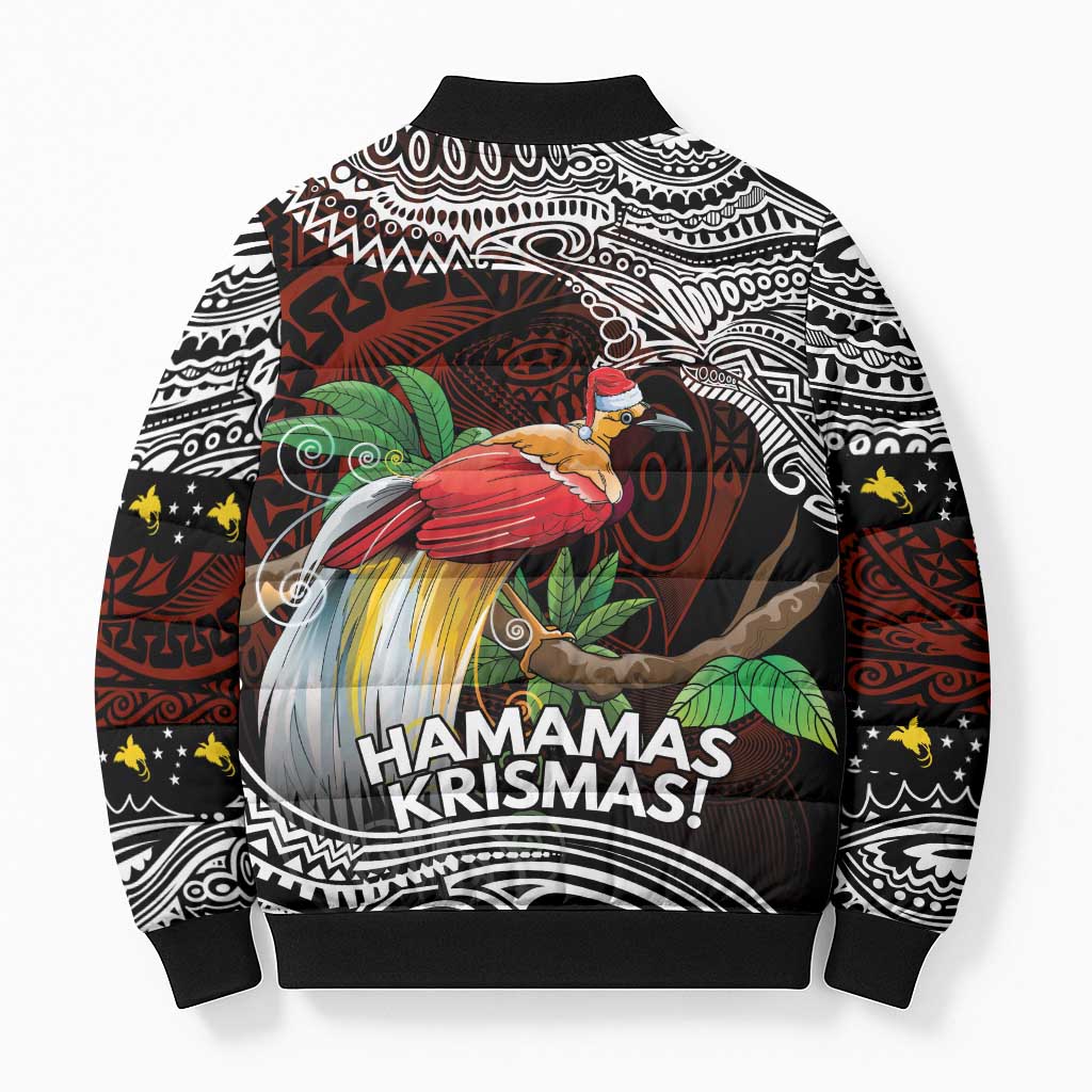 Papua New Guinea Christmas Bomber Puffer Jacket - Polynesian Pride