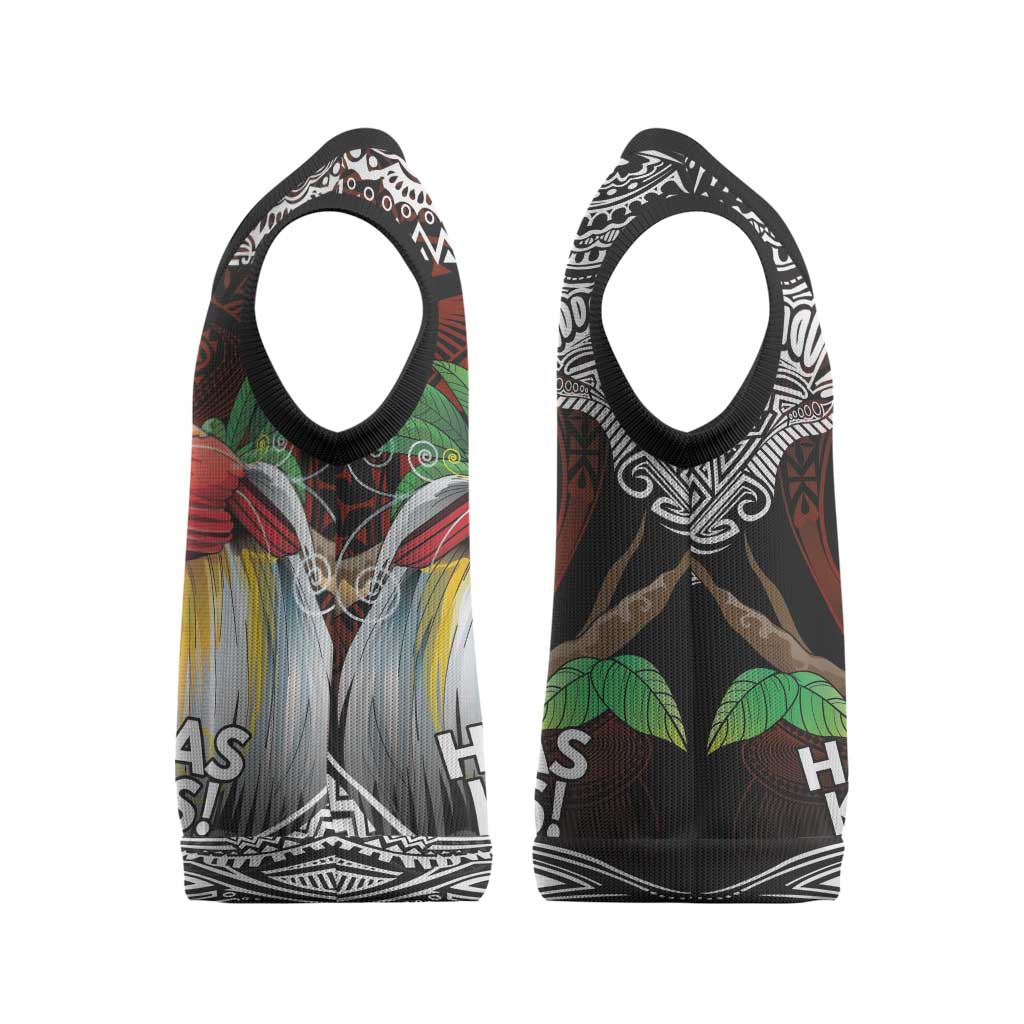 Papua New Guinea Christmas Knitted V-Neck Vest - Polynesian Pride