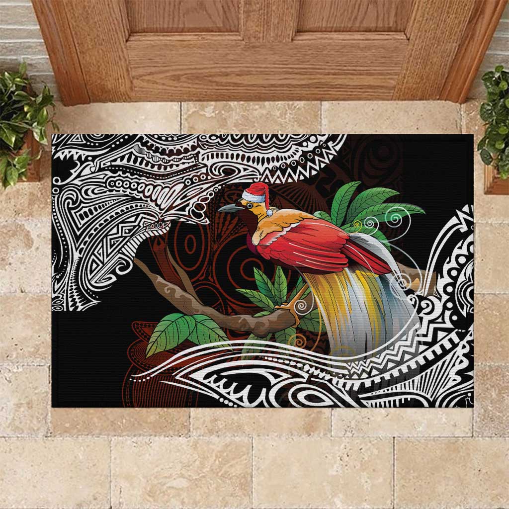 Papua New Guinea Christmas Rubber Doormat - Polynesian Pride