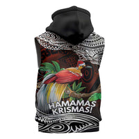 Papua New Guinea Christmas Sleeveless Zip Hoodie - Polynesian Pride