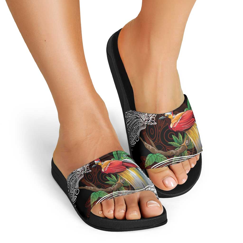 Papua New Guinea Christmas Slide Sandals - Polynesian Pride